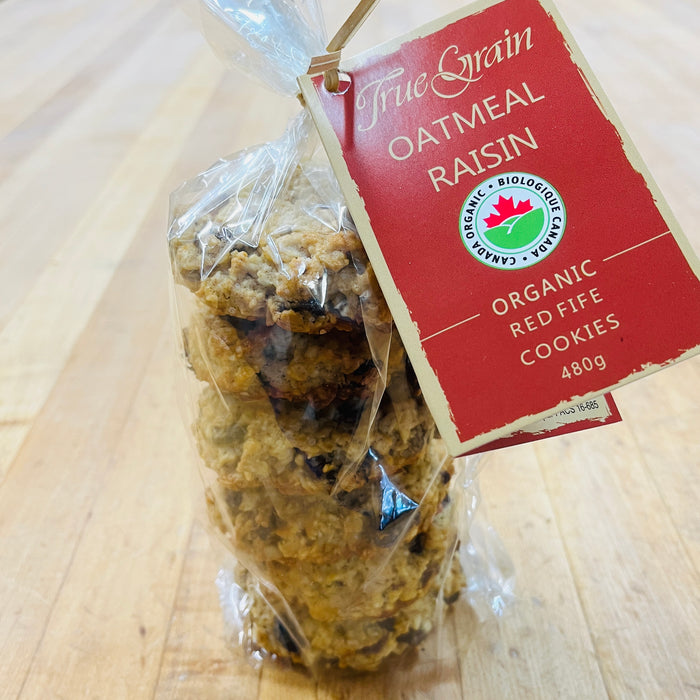 Oatmeal Raisin Organic Red Fife Cookies 6 pack
